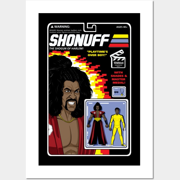 Shonuff Action Figure Wall Art by BlackActionTeesOnDemand